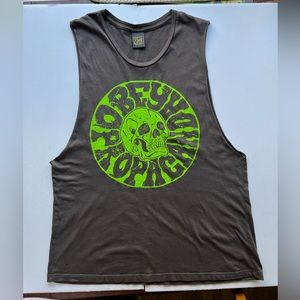 Obey muscle tank size Large